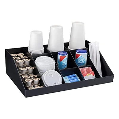 Abbildung von Navaris Aufbewahrungsbox Kaffee Spender Organizer Kaffeestation 10 Fächer (1 St)