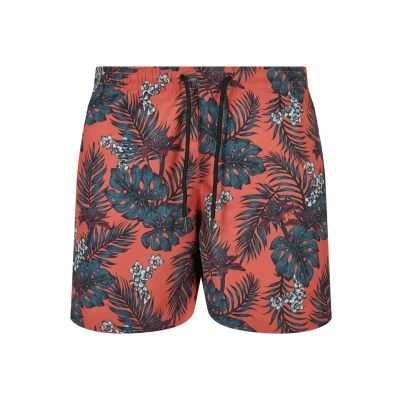 Abbildung von Urban Classics Pattern Badeshorts, Herren, Größe: XS, Dark tropical aop