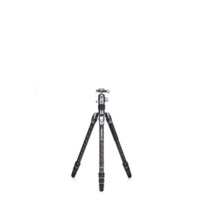 Abbildung von Benro Carbon Fibre Zero Series Tripod/Monopod with VX20 Ballhead, 5 Leg Sections, Twist Locks, Padded Carrying Case (FRHN14CVX20) Max Height 139.5 cm