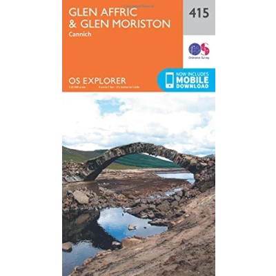Abbildung von Glen Affric and Moriston (OS Explorer Map, Band 415)