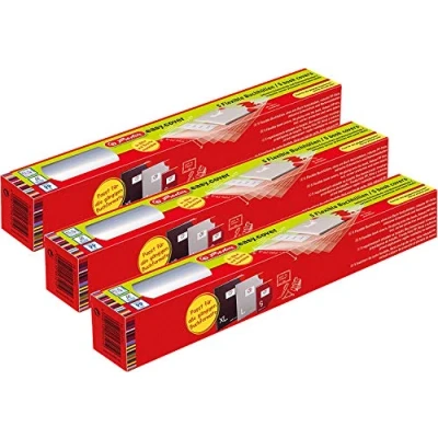 Abbildung von Herlitz Buchhülle easy cover, 5 Stück pro Faltschachtel, 3 Packungen, 50014743 15