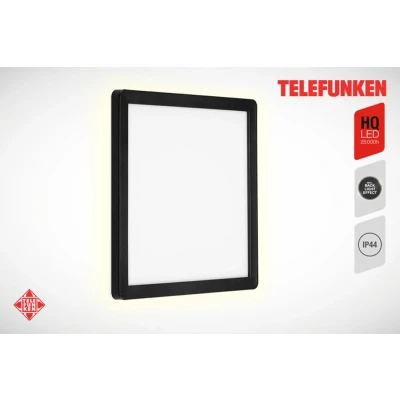 Abbildung von Telefunken LED Außen Wandleuchte 313505TF, 0, fest verbaut, Neutralweiß, Wand Außenleuchte IP44 4000K 15W Backlight 25x25cm