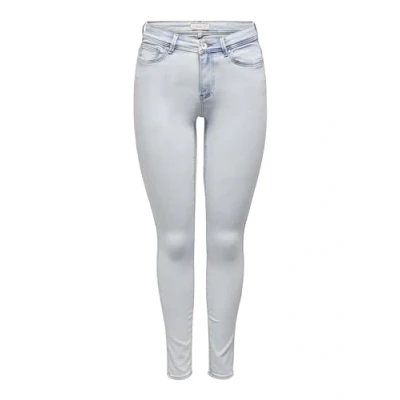 Abbildung von ONLY Mittlere Taille Jeans Skinny Fit, Damen, Größe: Mx30, Light blue bleached denim