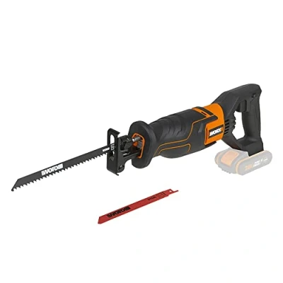 Abbildung von Worx Akku Säbelsäge &quot;WX500.9&quot;, Hublänge 20 mm, variable Geschwindigkeit, ohne &amp; Ladegerät