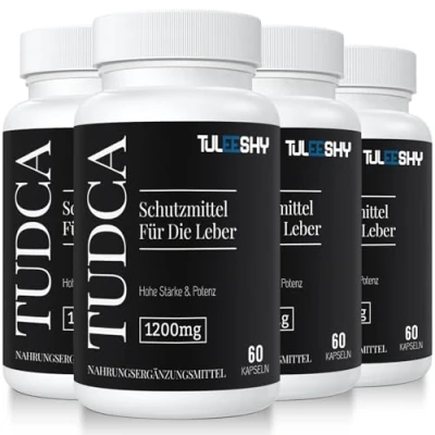 Abbildung von TUDCA Kapseln Hochdosiertes Tauroursodesoxycholsäure Ergänzungsmittel 1200 mg pro Portion, 240 Glutenfrei, ohne Gentechnik