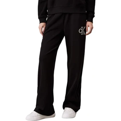 Abbildung von Calvin Klein Jeans Diffused Jogginghose, Damen, Größe: Large, Black