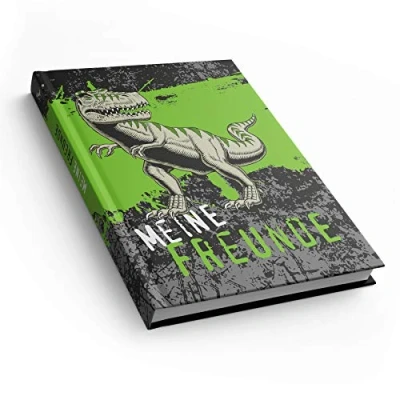 Abbildung von itenga Notizbuch Freundebuch T Rex DIN A5, 88 Seiten