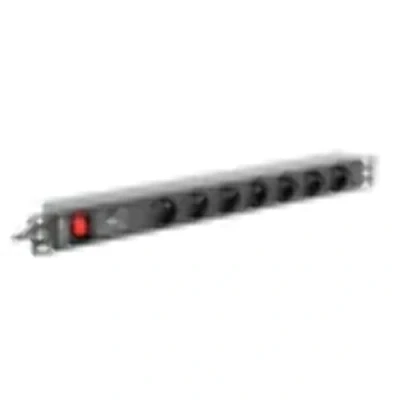 Abbildung von LANBERG Markenleisten Modell 1U 10A Rack 19 7X Socket SCHWARZ 2M