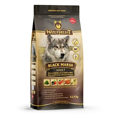 Abbildung von Wolfsblut Black Marsh 12,5 kg Wasserbüffel Trockenfutter Hundefutter Getreidefrei