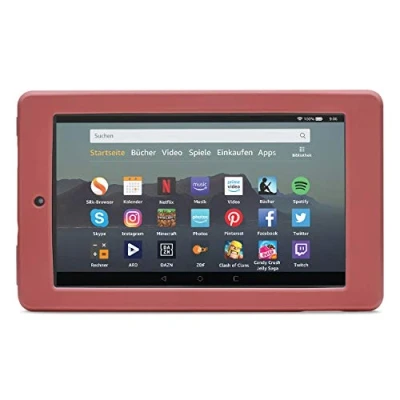 Abbildung von Nupro Stoßfeste Hülle für Fire 7 Tablet, Lila