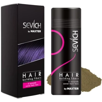 Abbildung von Streuhaar zur Haarverdichtung Schütthaar, um den Haarmangel sofort zu verbergen Haarpuder 100% natürlicher Baumwolle für Männer und Frauen (Hellbraun 25g)