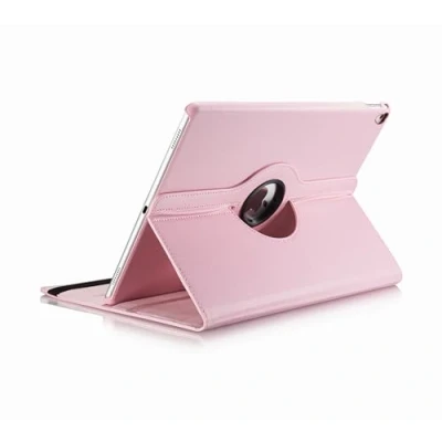 Abbildung von GUPENAA Drehbare Hülle für iPad Pro 12,9 Zoll 2017/2015 (2. und 1. Generation), 360 Grad Standschutzhülle, Auto Sleep/Wake,Rosa