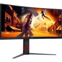 Abbildung von AOC Gaming CU34G4Z 34 Zoll WQHD Curved Monitor, 240 Hz, FreeSync Prem., HDR400 (3440x1440, 1ms GtG, 2X HDMI 2.1, 1x DisplayPort 1.4, USB Hub) schwarz rot