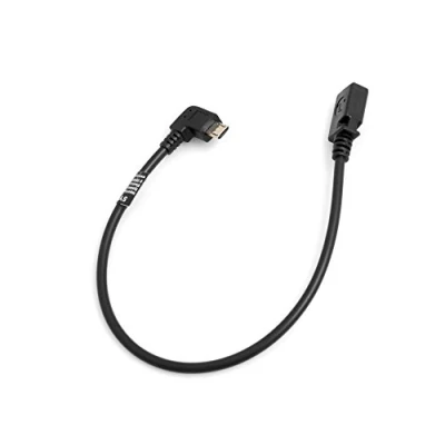 Abbildung von System S Micro USB 90 Links gewinkelt Winkelstecker zu Mini Buchse ca. 27cm Datenkabel Ladekabel Adapter Kabel Verlängerung