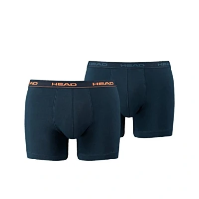 Abbildung von HEAD Men Boxershort Basic Boxer 6er Pack, Größe:XL;Farbe:Peacoat/orange (493)