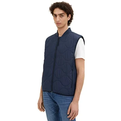 Abbildung von TOM TAILOR Denim Herren Weste 1034447, 10668 Sky Captain Blue, XL