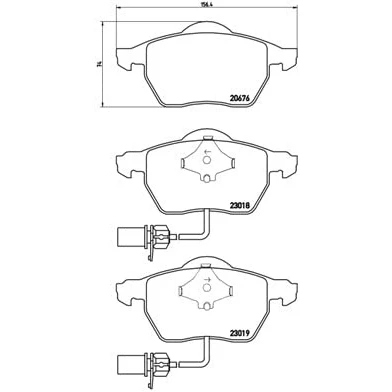 Abbildung von Brembo Bremsscheiben Coated + Bremsbeläge Vorne Hinten für A4 Avant