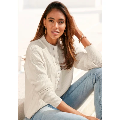 Abbildung von Lascana Strickpullover, Damen, Größe: 32/34, Creme