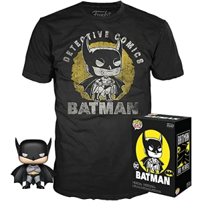 Abbildung von Funko POP! &amp; Tee Vinyl Figur + T Shirt DC Comics Batman (M)