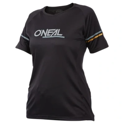 Abbildung von O&#039;NEAL Motocross Jersey Motorrad Enduro Weiblicher Schnitt, Rückentasche mit Reißverschluss, Schnell trocknend und atmungsaktiv Material Soul Women&#039;s V.23 Schwarz Grau Größe M