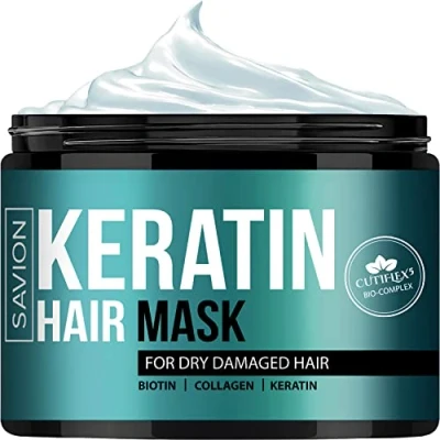 Abbildung von SAVION Keratin Komplex Haarbehandlungs Maske für tiefe beschädigter Haarwurzel und trockenes, geschädigtes Haar