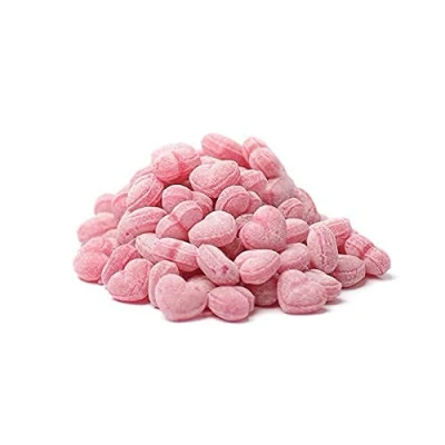 Abbildung von Glühweinherzen Fruchtbonbons Kräuterbonbons Bonbons mit Glühweingeschmack Glühwein (500g)