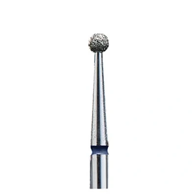 Abbildung von STALEKS Pro Diamant Nagelbohrer Bit, FA01 &quot;Kugel&quot;, mittelblau, 1 Stück, 2,5 mm FA01B025