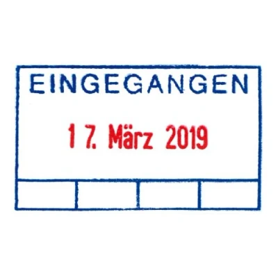 Abbildung von Trodat Datumstempel Printy Dater 4750/L Eingegangen