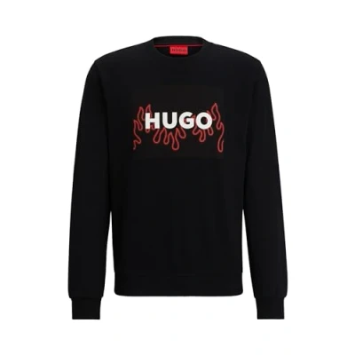 Abbildung von HUGO Duragol Sweatshirt, Herren, Größe: Small, Schwarz