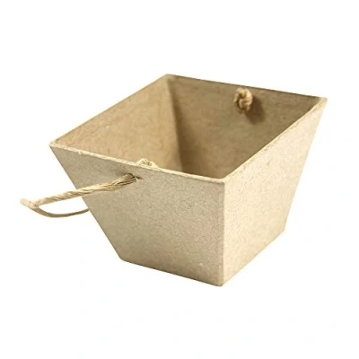 Abbildung von Decopatch Décopatch AC385O Eierkorb aus Pappmaché, 8 x 6 cm, zum Verzieren, Kartonbraun