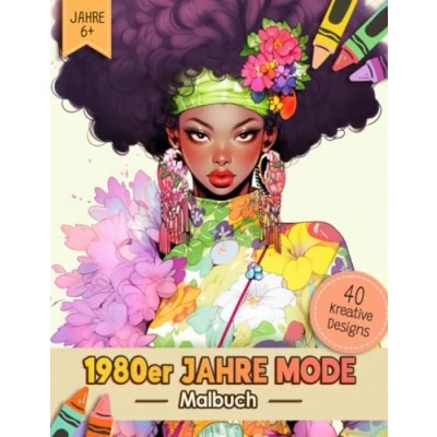 Abbildung von 1980er Jahre Mode Malbuch: 80er Vintage Retro Stil Ausmalbuch Malvorlagen Für Erwachsene, Jugendliche Und Kinder Lustiges Stressabbau &amp; ... Männer, Frauen, Mädchen Senioren