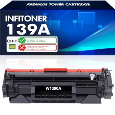 Abbildung von Mit Chip 139A (W1390A) 139X Toner Kompatibel für HP W1390A W1390X Laserjet Pro 3002dw 3002dn 3002 MFP 3102fdn 3102fdw 3102 Tonerkartusche (Schwarz, 1er Pack)