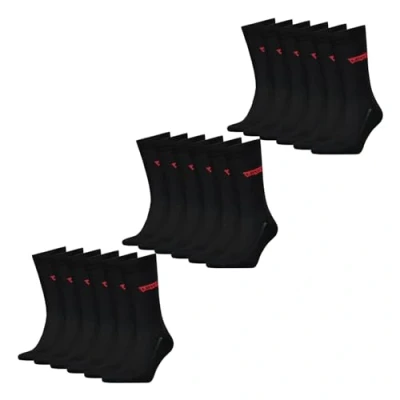 Abbildung von Levi&#039;s Regular CUT Batwing LOGO Recycled 3 PACK Socken, Herren, Größe: 43 46, Black