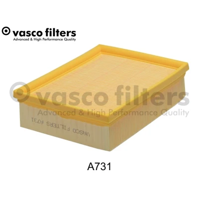 Abbildung von DAVID VASCO A731 Luftfilter 58 170 207 rechteckig Filtereinsatz PEUGEOT: 206 Schrägheck, SW, Kastenwagen, CITROËN: Xsara Picasso