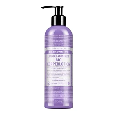 Abbildung von Dr. Bronner ́s BIO BODY Lotion 240ML Feuchtigkeitspflege lavendelkokonuss, Damen, Größe: 240 ml, Lavendel kokonuss