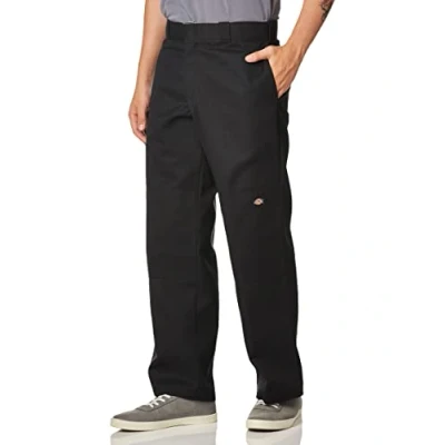 Abbildung von Dickies Herren Doppelknie, 100 x 200 cm, 20000 20000000 cm لر ال ل لل الل اللللل بل Große Lockerer Passform Arbeitshose, Schwarz, 48W / 34L