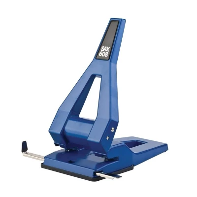 Abbildung von Locher SAX 608 Blau Metall 63 Blatt 1 Stk.