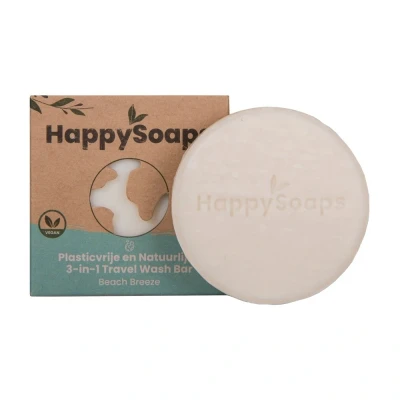 Abbildung von HappySoaps 3 in 1 Travel Wash Bar Beach Breeze 40g