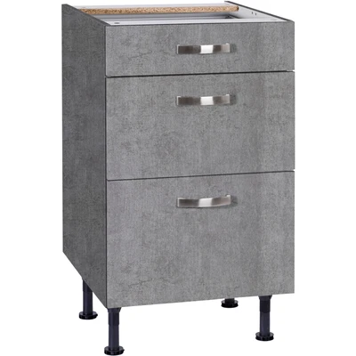 Abbildung von OPTIFIT Unterschrank &quot;Cara&quot;, Breite 50 cm, mit Vollauszügen und Soft Close Funktion