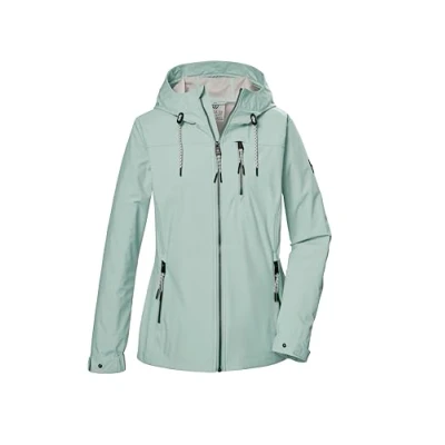 Abbildung von G.I.G.A. DX Damen Softshelljacke/Outdoorjacke mit Kapuze GS 74 WMN SFTSHLL JCKT, light aquaverde, 38, 43052 000