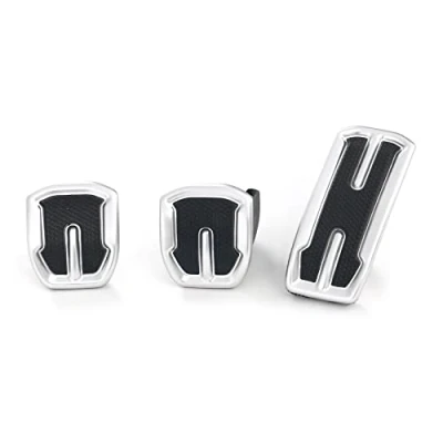 Abbildung von Seat 5FA0642003Q7 Pedalkappen Sportpedale 3 teilig Gaspedalkappe Bremspedalkappe Kupplungspedalkappe, nur für Schaltgetriebe