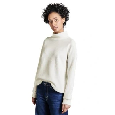 Abbildung von Street One MIT Feiner Struktur Strickpullover, Damen, Größe: 42, Weiß