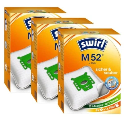 Abbildung von Swirl Staubsaugerbeutel 3 x M 52 MicroPor Staubbeutel Microvlies