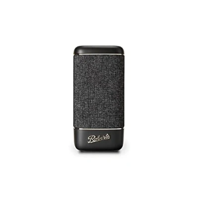 Abbildung von Roberts Beacon 335 Bluetooth Lautsprecher, tragbar, wiederaufladbar, Akkulaufzeit 15 Stunden, Zwei Passive Bassheizkörper, Equalizer, Stereo Kopplung Schwarz Carbon