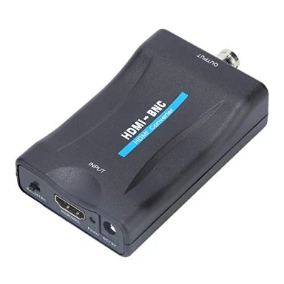 Abbildung von Annadue HDMI zu BNC Konverter, Videoadapter Buchse Stecker Composite Video und 3,5 mm Audiosignalkonverter 480i 576i Unterstützung für NTSC/PAL TV, Videoplayer, DVD Recorder Usw.