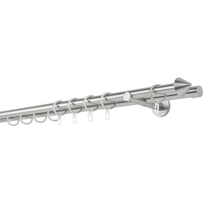 Abbildung von mydeco Gardinenstange &quot;20mm Cone Wandträger 12 cm&quot;, 2 läufig läufig, Fixmaß