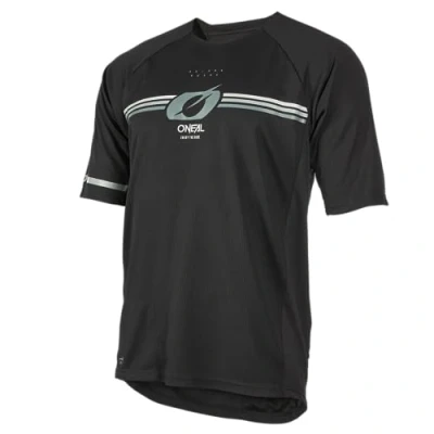 Abbildung von O&#039;NEAL Mountainbike Trikot MTB DH Downhill FR Freeride Atmungsaktives Material, Flache Nähte für mehr Komfort Pin it Jersey V.24 Erwachsene Schwarz Größe S