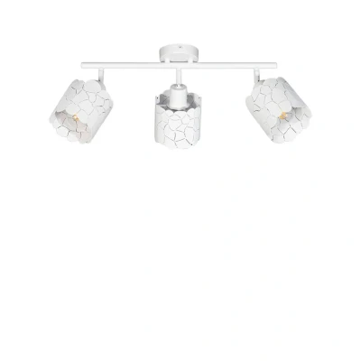 Abbildung von Lindby Deckenleuche Aralena, weiß, 3 flg., Länge 70,5 cm