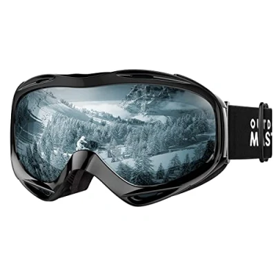 Abbildung von OutdoorMaster Unisex skibrille OTG für Damen und Herren, Snowboard Brille Schneebrille 100% UV Schutz brillenträger, Anti Nebel Ski Goggles Jungen (VLT80%)