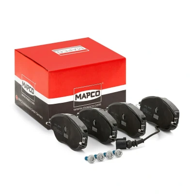 Abbildung von MAPCO 6818HPS Bremsbelagsatz Vorderachse inkl. Verschleißwarnkontakt mit Bremssattelschrauben SKODA: Octavia 3 Combi, Superb III Kombi, Kodiaq